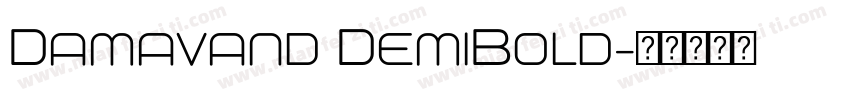 Damavand DemiBold字体转换